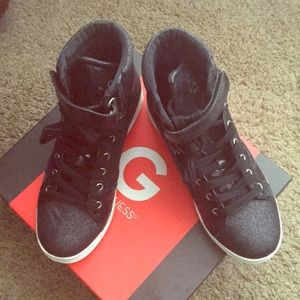 GUESS Black Multi Fabric Sneaker